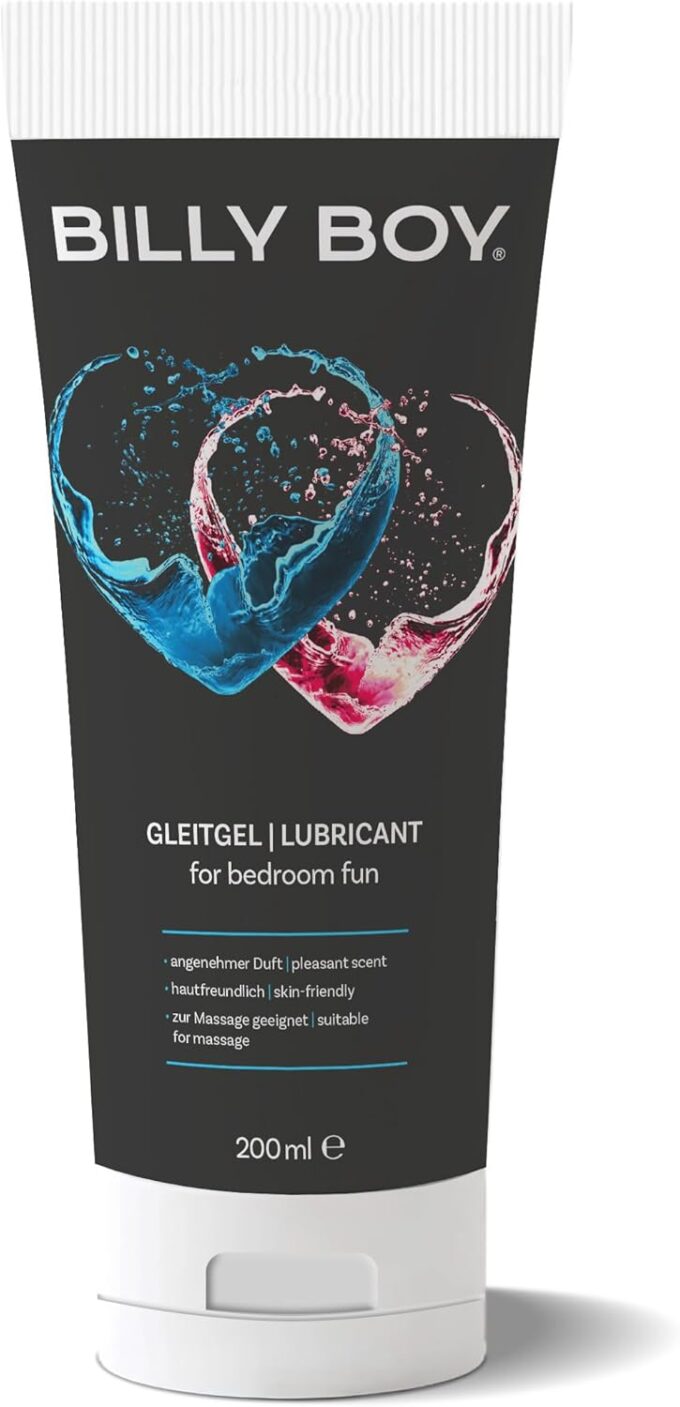 Billy Boy Gleitgel Wasserbasiert mit Fruchtigen Duft, Black, 200 ml (1er Pack)
