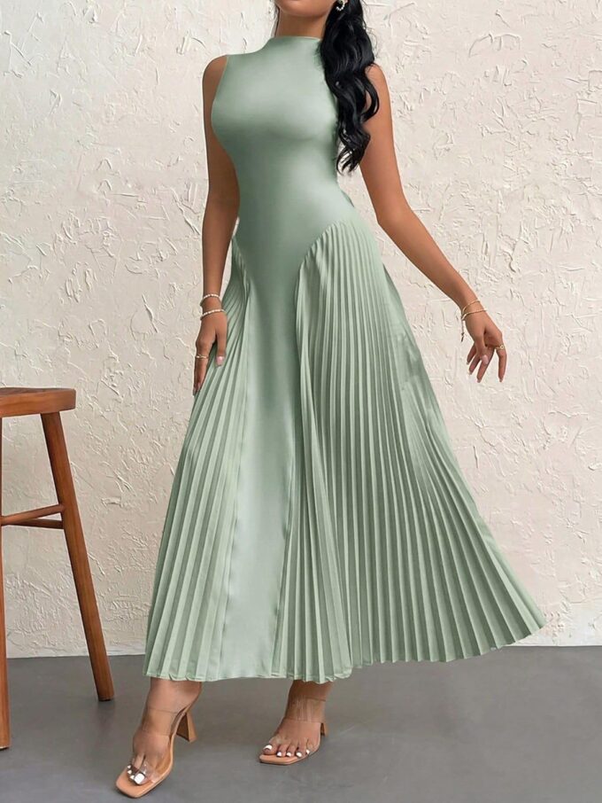 SISKIN Women Elegant Pleated Tight-Fitting A-Line Dress,Summer Dresses for Women,Tea Party Dress – Bild 3