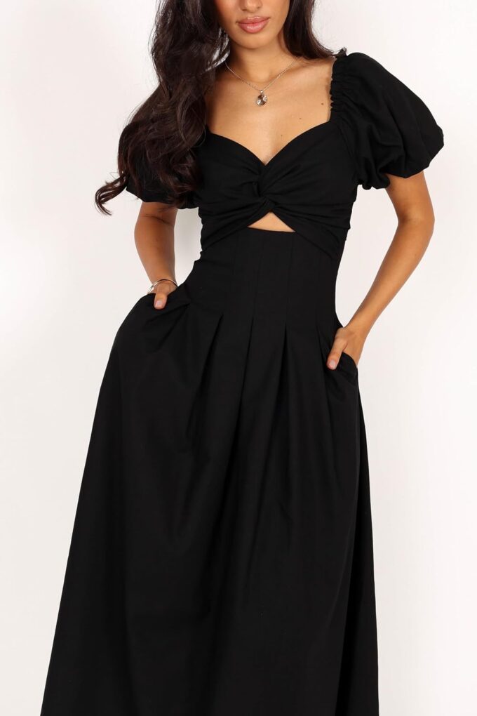Petal & Pup Women's Maria Puff Sleeve Midi Dress – Bild 7