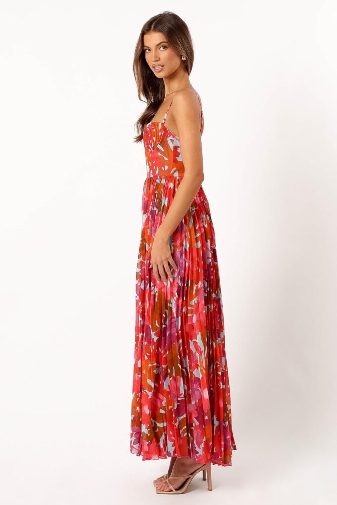 Petal & Pup Women's Achanti Pleated Maxi Dress – Bild 3
