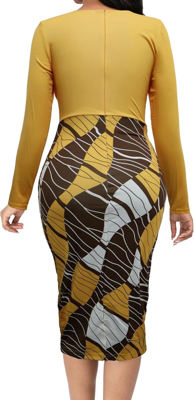FoveNK Jumpsuits für Damen, elegant, sexy, V-Ausschnitt, lange Ärmel, gerade, lange Hose, Business-Strampler, Clubwear – Bild 2