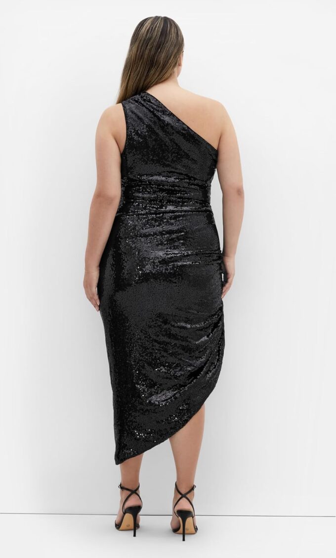 City Chic Plus Size Orbit Black Dress – Bild 3