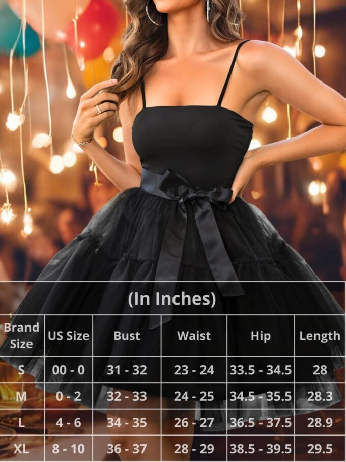 Kaei&Shi Poofy Short Tulle Dress,Spaghetti Strap Semi Formal Dresses for Women,Elegant Birthday Outfit Homecoming Cocktail – Bild 6