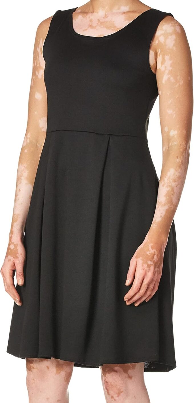 Star Vixen Damen Sleeveless Box Pleat Skater Seam Dress Kleid – Bild 2