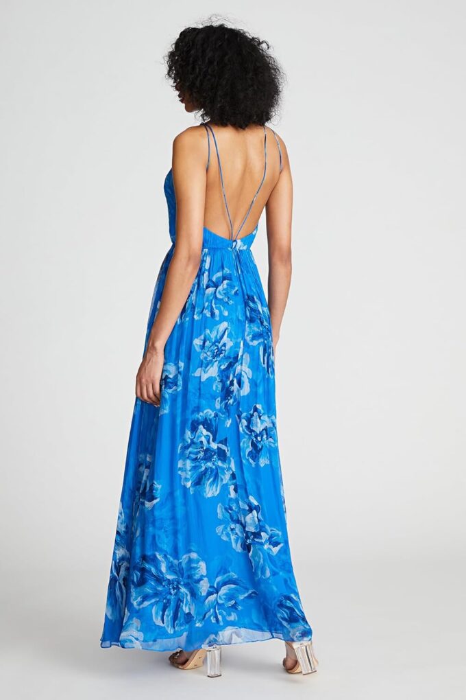 HALSTON Women's Mindy Gown in Printed Chiffon – Bild 4