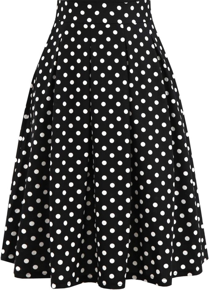 YATHON Women's Vintage Floral Flared A-Line Swing Casual Party Dresses with Pockets – Bild 7