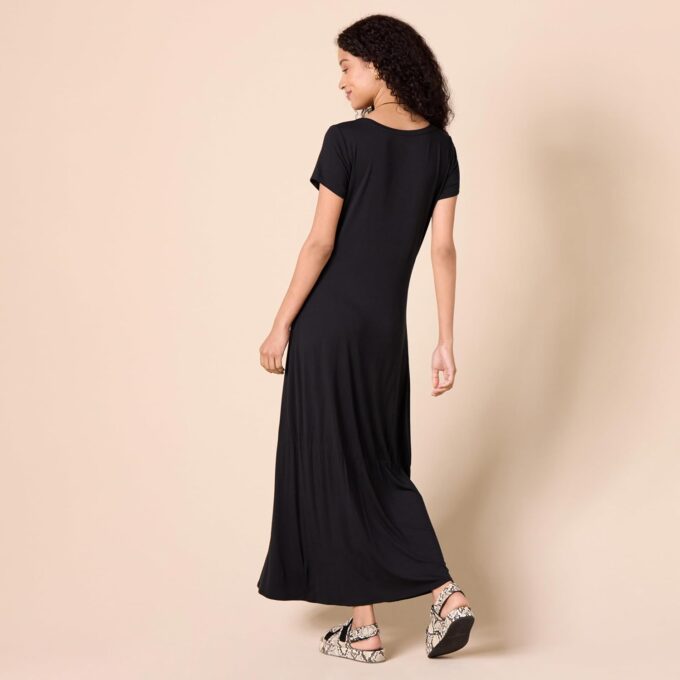 Amazon Essentials Women's Short-Sleeve Maxi Dress, Flowy – Bild 3