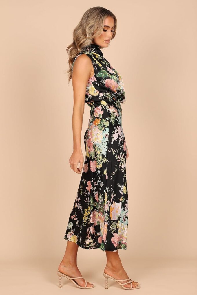 Petal & Pup Women's Anabelle Halter Neck Midi Dress – Bild 4