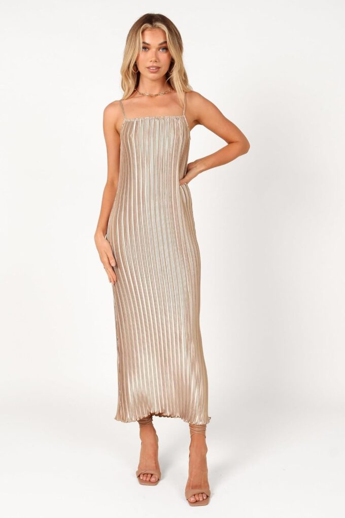 Petal & Pup Women's Liza Pleated Maxi Dress – Bild 6
