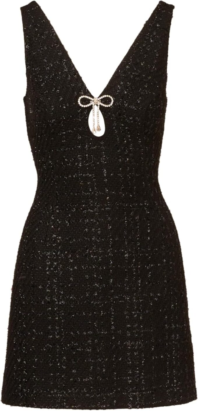 Adrianna Papell Women's Boucle Tweed Mini Dress – Bild 5