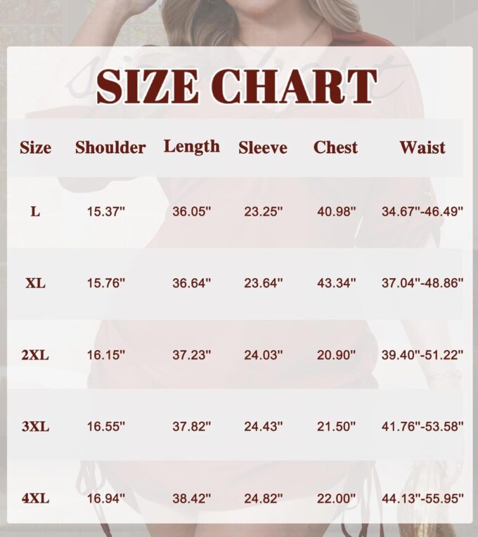 Women‘s Plus Size Dress Long Sleeve V Neck A Line Mini Short Cocktail Summer Casual Dress – Bild 7
