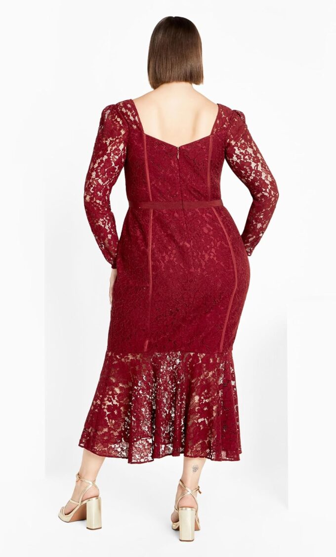 City Chic Plus Size Dress, Lace Valencia Dress – Bild 4