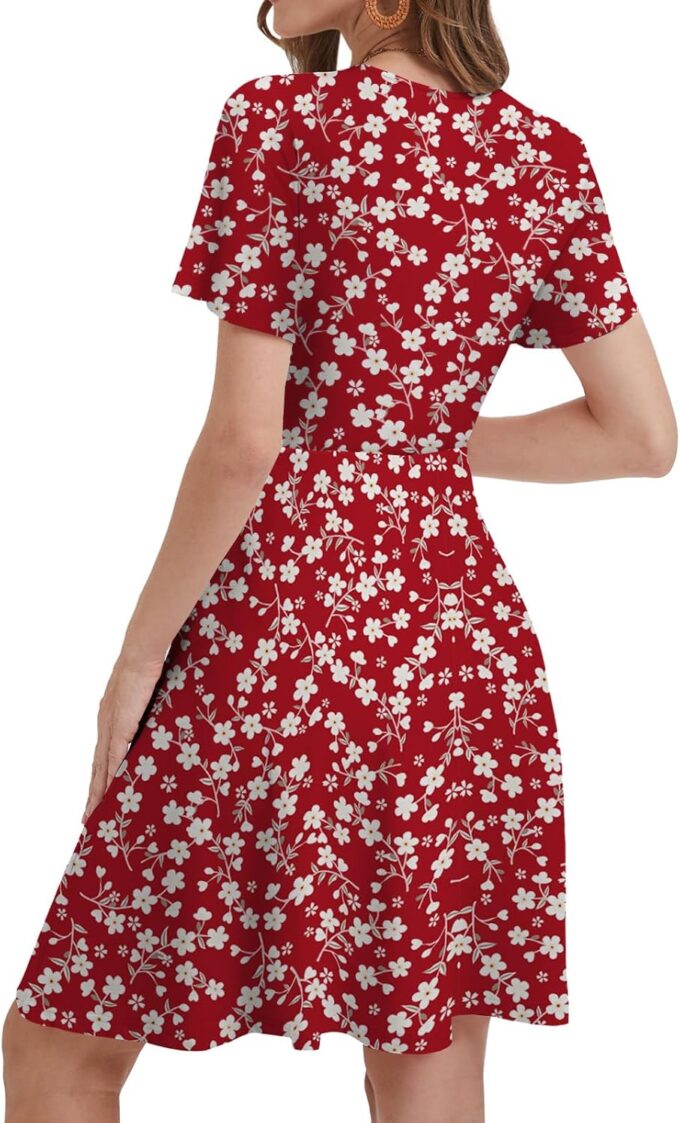 MixShe Summer Dresses for Women 2025 Floral Sundresses Elegant Classy Fashion Casual Outfit Plus Size – Bild 2