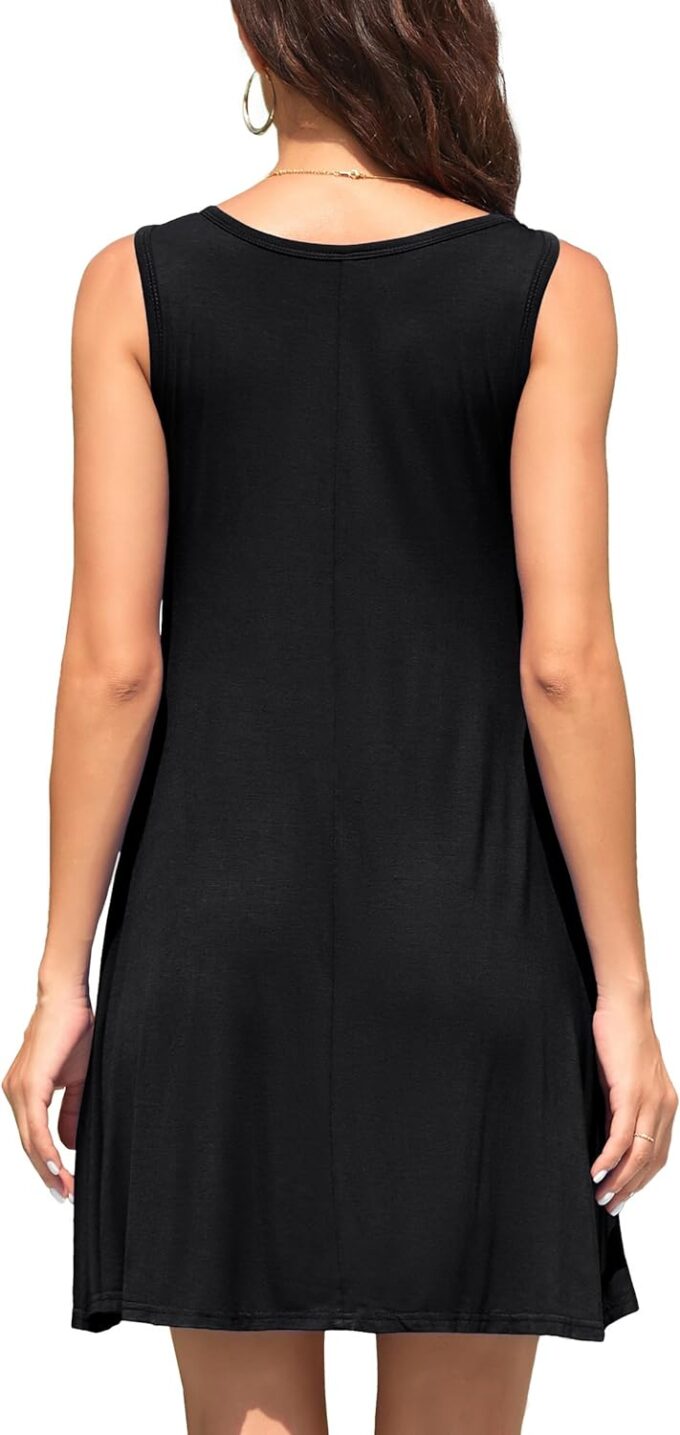 WEACZZY Women Summer Casual Swing T Shirt Dresses Beach Cover up Loose Dress – Bild 5