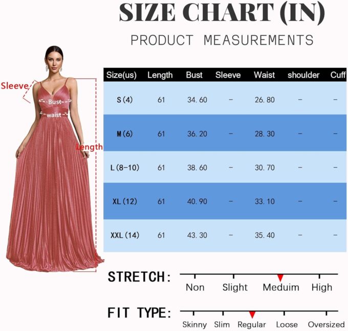 Sexy Backless Maxi Formal Dress for Women with Sequin, Sleeveless Pleated Evening Gowns for Wedding and Cocktail – Bild 6