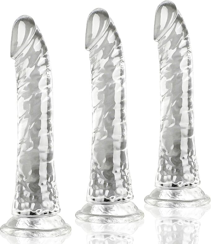 3er Realistischer Dildo Set mit Saugnapf,Anal Dildo Analdilos Herren,Realistische Dildos Buttplug Analplug Set（Dildo Klein Groß xxl）,SM Analspielzeuge,Diloschwanz für Frauen,Analplug für Männer
