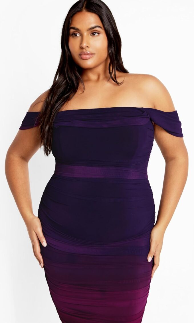 City Chic Women's Plus Size Dress-Alyssa Print – Bild 4