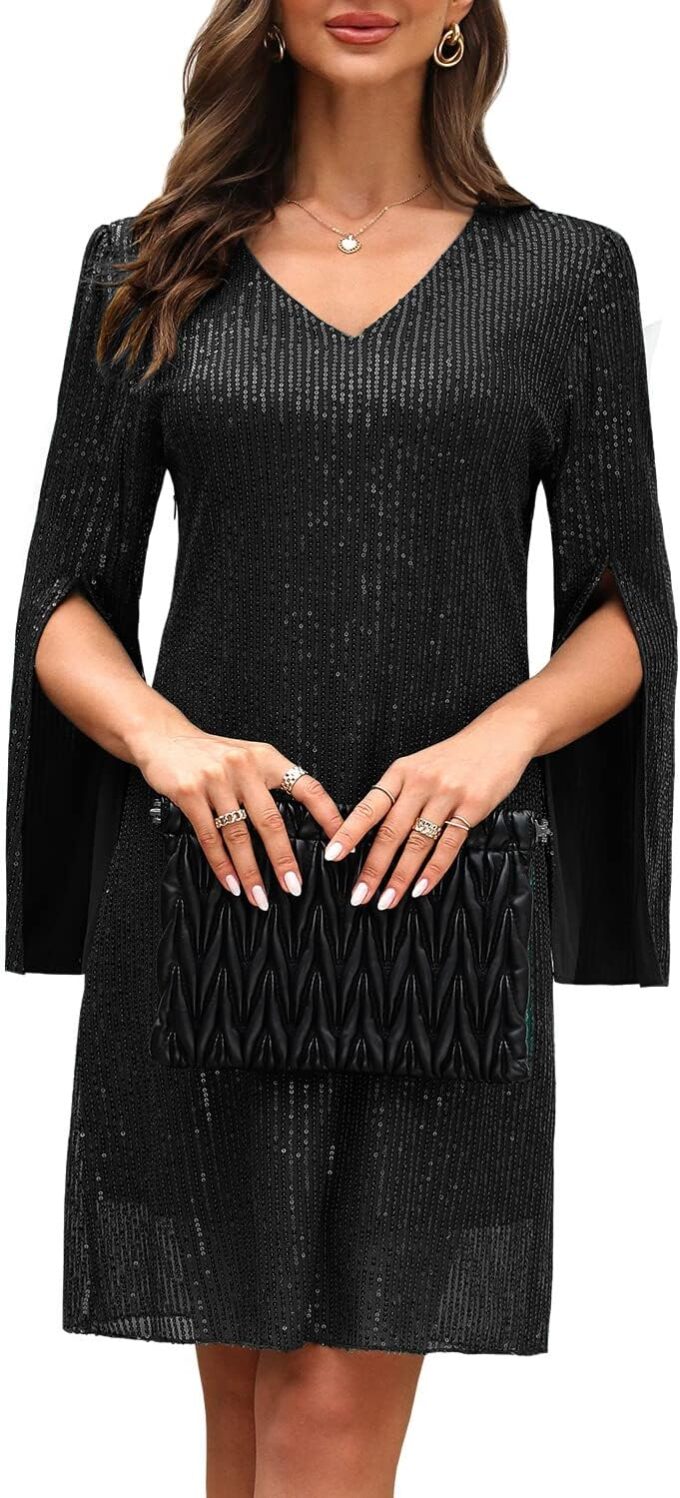 Wedding Guest Dresses for Women Women's Cocktail Dresses Formal Dresses for Women Lace Sequin Prom Dress – Bild 6
