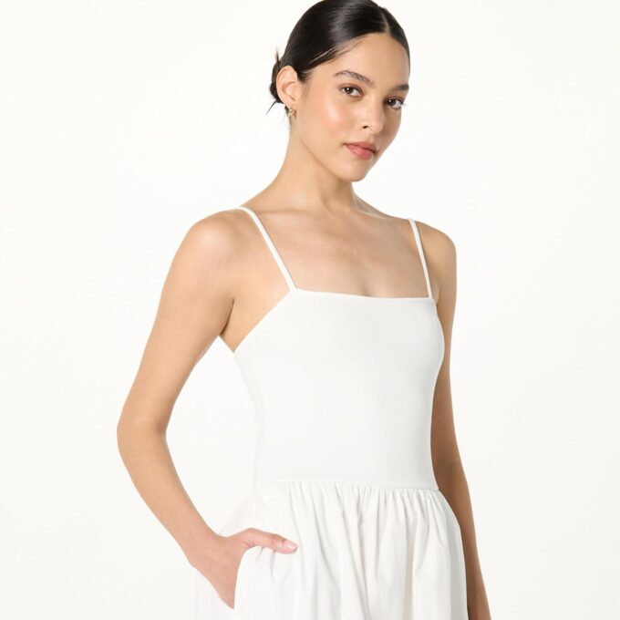 The Drop Women's Robyn Mixed Media Spaghetti Strap Midi Dress – Bild 3