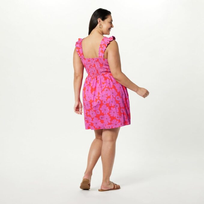 The Drop Women's Kari Ruffled-Shoulder Smocked Mini Dress – Bild 6