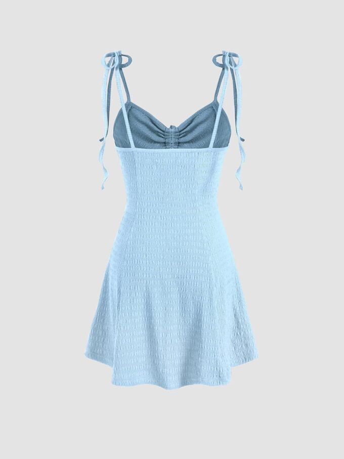 CIDER Women Summer Mini Dresses Cute Short Sundress Casual Tie Strap Sleeveless Dress – Bild 4