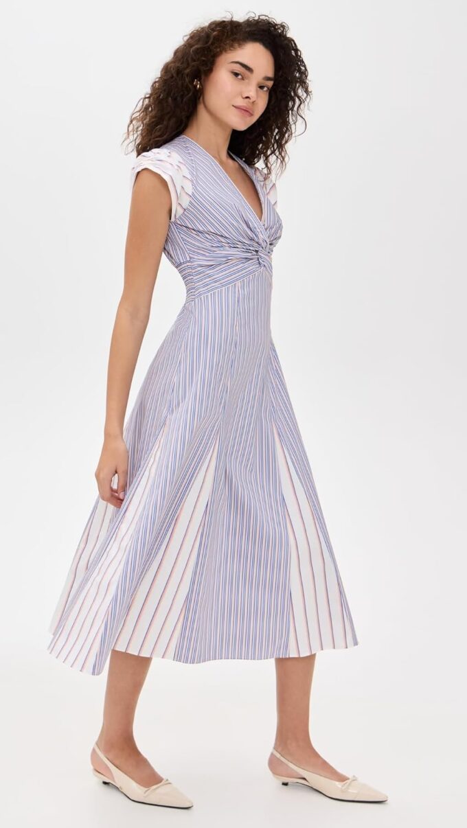 Shoshanna Women's Canopy Stripe Avalynn Dress – Bild 4