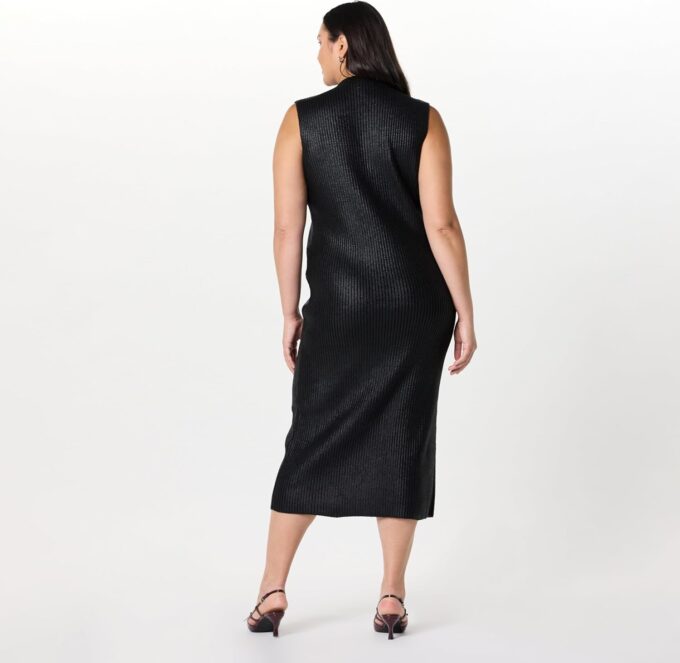 The Drop Damen Jodi Mock Neck Dress Sweater Maxi Maxikleid – Bild 6