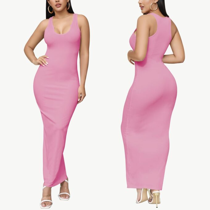 Bodycon Maxi Dress for Women Summer Casual Comfy Sexy Long Sundress Basic Fitted Tank Dresses Club Party Beach 2025 – Bild 5