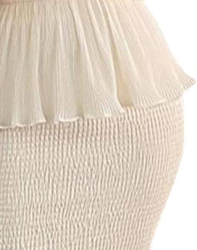 Sexyshine Women's Tube Top Ruffled Tiered Maxi Dress Sleeveless Backless Bodycon Smocked Shirred Party Holiday Long Dress – Bild 4