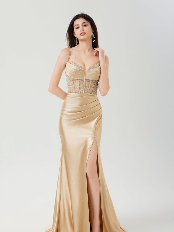 Formal Cocktail Dress for Women 2025, Floral Embroidered Maxi Dress, Elegant Evening Party Gown, Multi Style – Bild 3