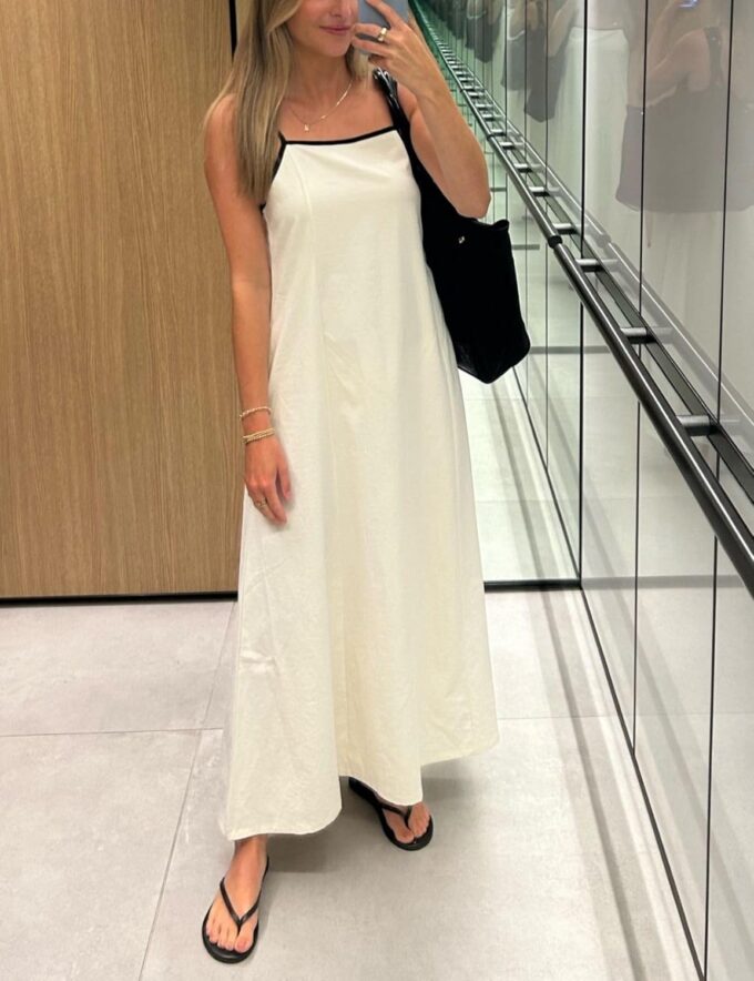 Womens Summer Maxi Dress 2025 Spaghetti Strap Dress Linen Sleeveless Backless Flowy Long Beach Dresses – Bild 5
