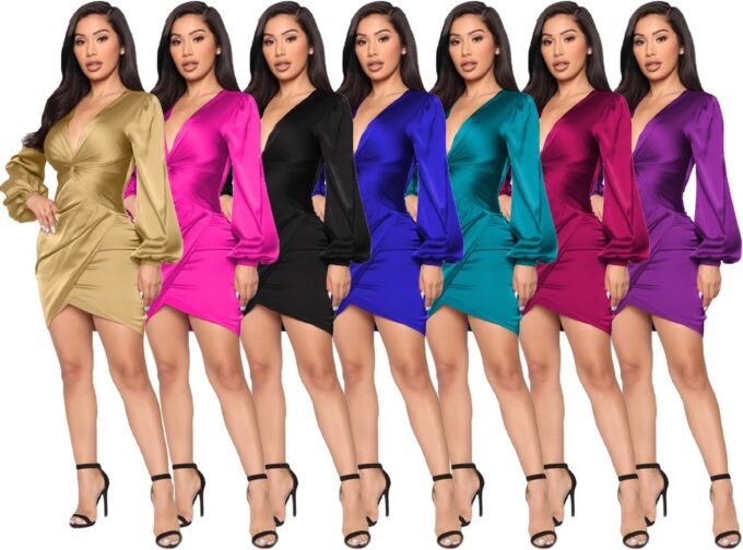 LightlyKiss Women's Wedding Guest Dress Twist Front Formal Party Cute Dress Women Front Formal Party Cute Dresses – Bild 8