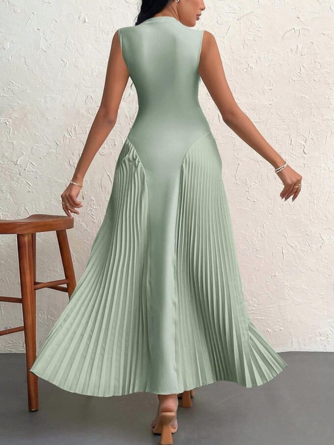 SISKIN Women Elegant Pleated Tight-Fitting A-Line Dress,Summer Dresses for Women,Tea Party Dress – Bild 5