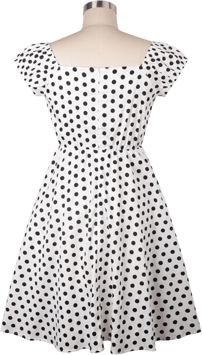 YARN & INK Retro Swing Dresses for Women 1950s Vintage Rockabilly Clothes Pinup Clothing Cocktail Party Dress – Bild 2