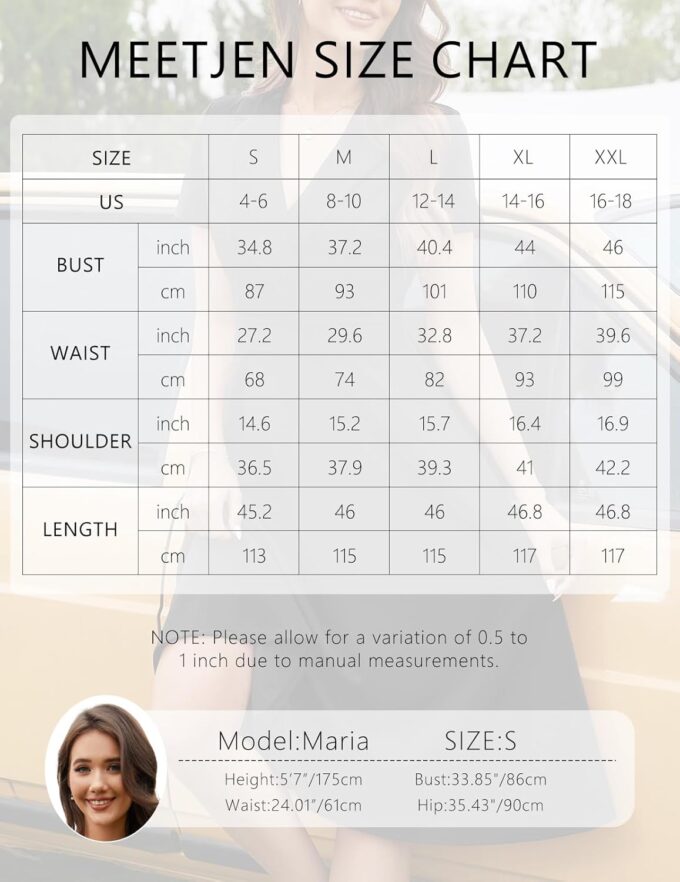 Meetjen Women's Vintage Cocktail Dresses for Wedding Guest Formal Short Sleeve Fit and Flare Church Tea Dress – Bild 4