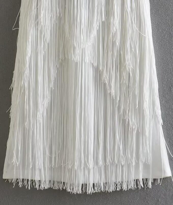 ECDAHICC Women’s Dresses Flapper Dresses 20s Gatsby with All-Over Fringe Mini Dresses – Bild 3