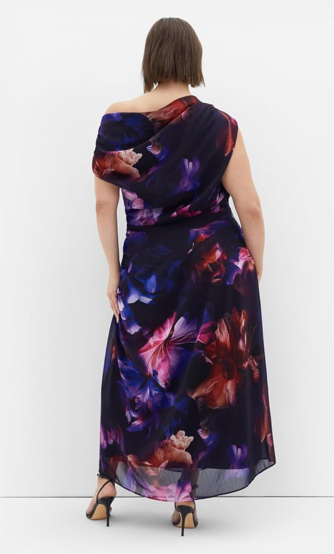 City Chic Women's Plus Size Dress - Vivid Floral Maxi – Bild 3