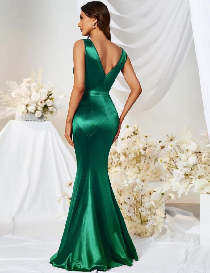 MUXXN Women's 30s Brief Elegant Mermaid Sleeveless Gowns Formal Evening Dress – Bild 4