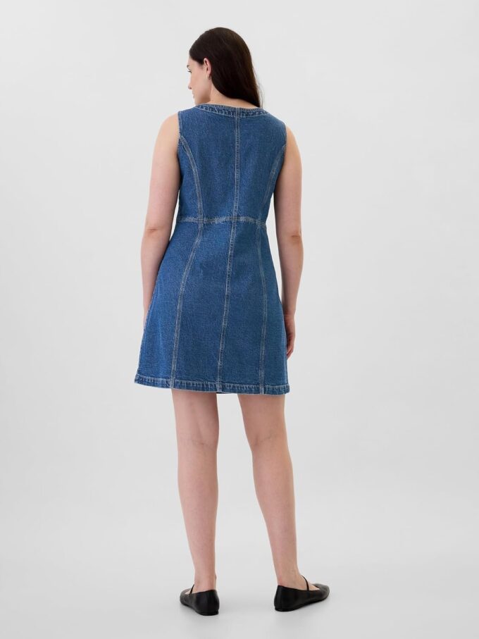 GAP Women's Button Front Shift Dress – Bild 5