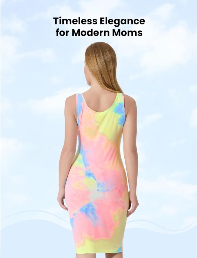 PATPAT Matching Tie-dye Mommy and Me Dresses:Sleeveless Casual Sundress, Summer Vancation Beach Dresses for Outing Photoshoot – Bild 4