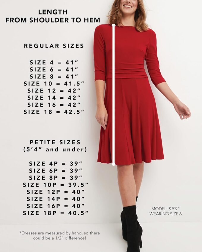 REKUCCI Women's Flippy Fit N' Flare Dress with 3/4 Sleeves – Bild 6