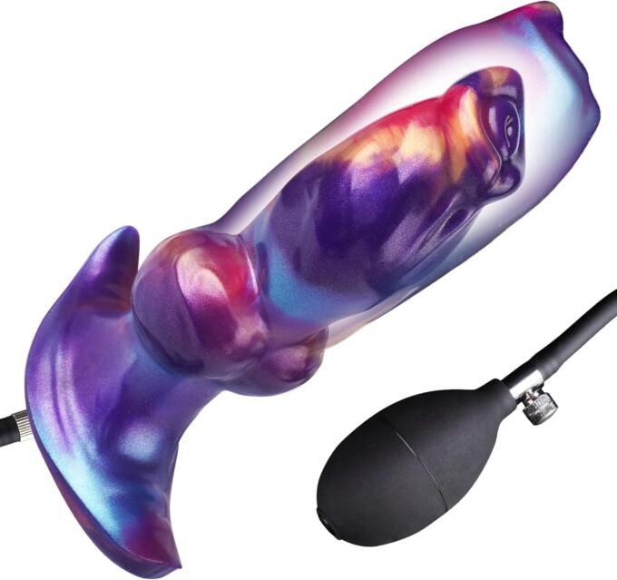 Anal Dildo Monster Aufblasbarer Dildo Horse Fantasy Knot Pump Dildo Inflatable Butt Plug Analdildos Analsex Fetisch BDSM Anal Groß Sexspielzeug für die Männer Frauen
