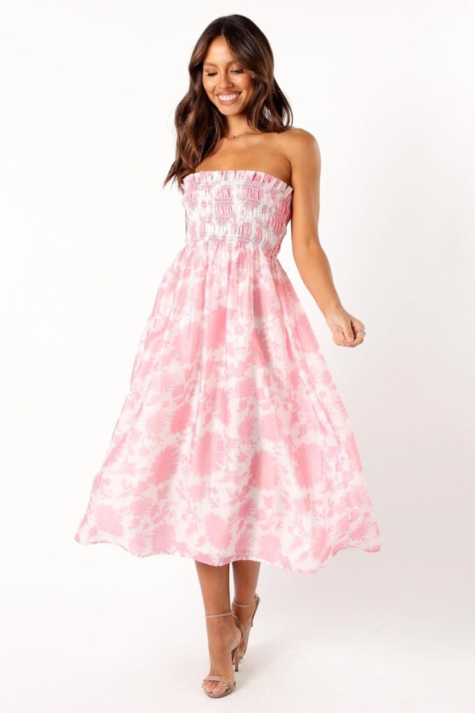 Petal & Pup Women's Carter Strapless Midi Dress – Bild 5
