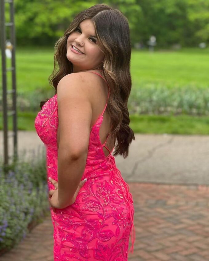 UZN Short Tight Sequin Homecoming Dresses for Teens with Slit Sparkly Sequin Mini Prom Cocktail Gowns – Bild 5