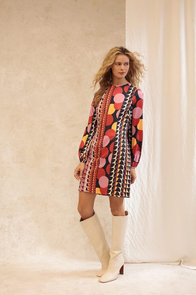 Donna Morgan Damen Platzierung Print Etuikleid Kleid – Bild 4