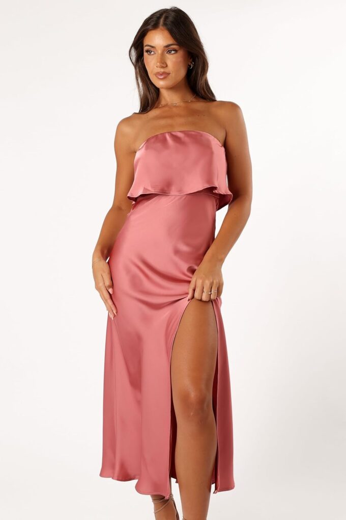 Petal & Pup Women's Vienna Strapless Midi Dress – Bild 2