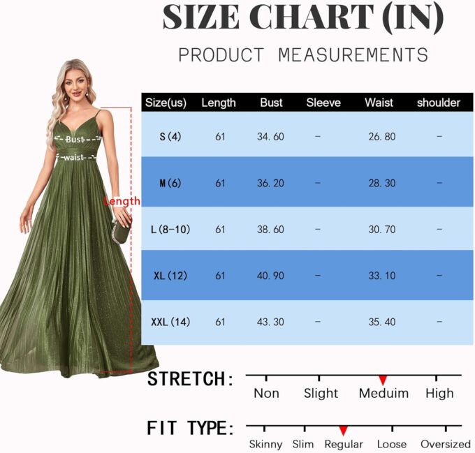 Sexy Backless Maxi Formal Dress for Women with Sequin, Sleeveless Pleated Evening Gowns for Wedding and Cocktail – Bild 6
