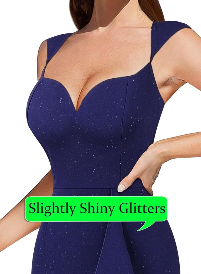 VFSHOW Womens Sexy Sweetheart Neckline Backless Ruffle Formal Prom Maxi Dress High Slit Wedding Guest Gala Evening Gown – Bild 3