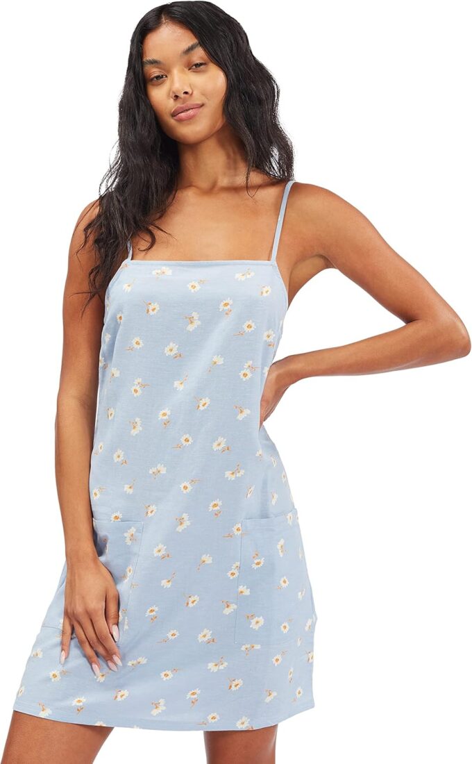 Billabong Women's Straight Round Woven Mini Sundress Dress