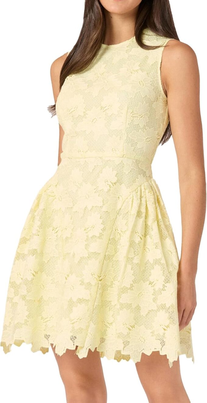 Shoshanna Women's Sunburst Lace Fleur Dress